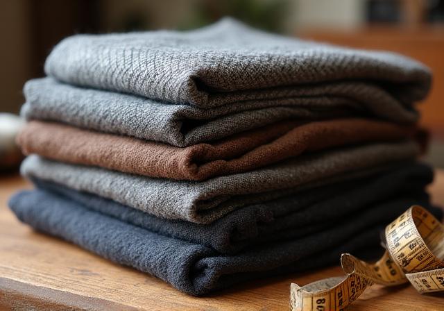 Selezione di tessuti in lana e cashmere di alta qualità